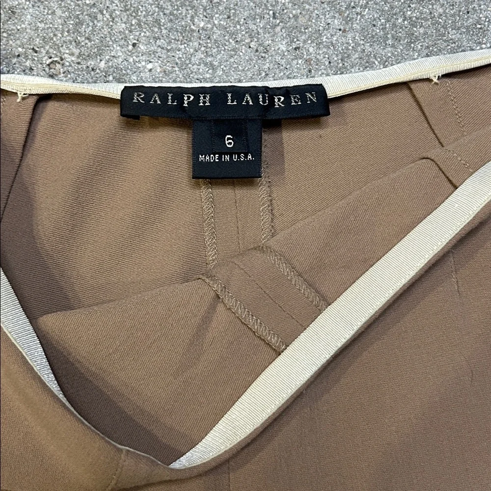 Vintage Ralph Lauren Brown Knit High Waist Pants